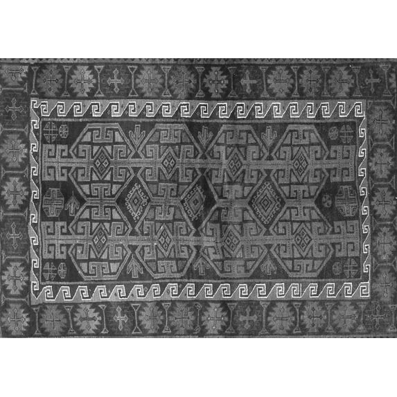 Ahgly Company Indoor Rectangle Persian Gray Traditional Area Rugs, 6' x 9'