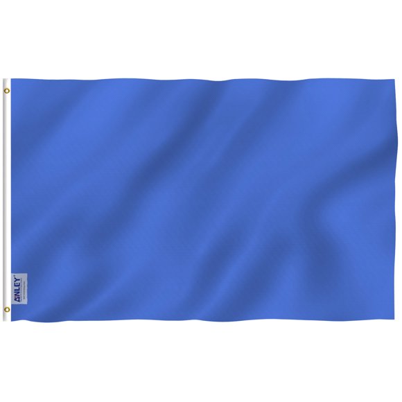 ANLEY Fly Breeze 3x5 Foot Solid Navy Blue Flag - Plain Royal Blue Flags Polyester