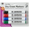 thumbnail image 1 of Charles Leonard Dry Erase Markers, Chisel Tip, Assorted Colors, 4 Count, 1 of 1