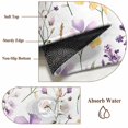 thumbnail image 6 of 5'x8' Area Rugs, Purple Floral Blossom Indoor Outdoor Area Rug for Living Room Bedroom, Spring Rustic Botanical Washable Bathroom Rugs Kitchen Floor Carpet Mats Home Decor Aesthetic, 6 of 8