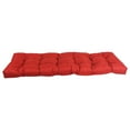 thumbnail image 2 of 55-inch by 19-inch Tufted Solid Outdoor Spun Polyester Loveseat Cushion Red-Color, 2 of 4