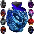 thumbnail image 2 of Nuevas sudaderas con capucha con estampado 3D de DJ para hombre, sudaderas informales, sudaderas con capucha, ropa de calle para hombre, sudaderas con capucha de gran tamaño, ropa para hombre, 2 of 4