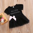 thumbnail image 1 of Robe Tutu en Tulle Noir en Dentelle pour Nouveau-Né Fille Princesse Robe de Fête Nœud Papillon, 1 of 5