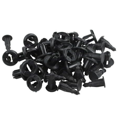 

25 Pcs Plastic in Car Bumper Door Rivets Clip 10mm Hole