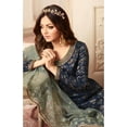 thumbnail image 3 of Indian Pakistani Bollywood Style Ready to Wear Designer Sharara Plazzo Suits ( Blue ,6XL - 54 ), 3 of 5