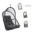 thumbnail image 3 of Greemotion Breeze Outdoor Foldable Mesh Fabric Egg Swing in Dark Gray, 3 of 5
