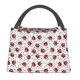 thumbnail image 1 of Easygdp Red Ladybugs On Black Dotted Bolsa de Almuerzo Insulada Reutilizable, Bolsa de Mano y Bandolera para Oficina, Trabajo, Viajes, 1 of 6
