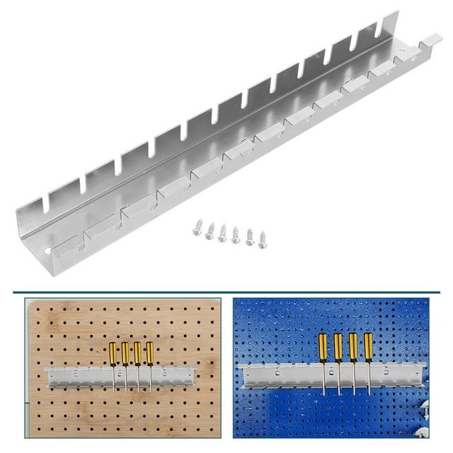 Raindrops Versatile Steel Screwdriver Rack Pegboard Holder Wall Storage Tool Organizer
