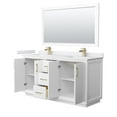 thumbnail image 2 of Wyndham Collection WCF414166DLZWCUNSM58 Strada 66" Free Standing Double Basin Vanity Set -, 2 of 7
