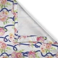 thumbnail image 6 of Ambesonne Navy and Blush Valance & Curtain, Marine Floral, 55"x36", Navy Blue Pink Green, 6 of 6