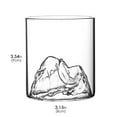 thumbnail image 4 of PREFFE Mountain Whiskey Glasses, Mountain Glass, Interesting Glass, Glass for Drinking Bourbon,Scotch,Cocktails or Tea,The art of drinking, 4 of 5
