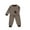 Brown, variant on Toddler Girls Thermal Underwear High Stretch Seamless Winter Warm Base Layer Outfit Sets Kids
