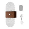 thumbnail image 1 of Aplique pared moderno, ajustable, inalámbrico, acrílico, LED, lámpara pared, para noche, escalera, cocina, baño, interior. Veta de madera de nogal, 1 of 7
