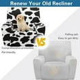 thumbnail image 4 of HELLHERO Cow Print Recliner Seat Covers for Reclining Chair Non Slip Fitted Lazy Boy Recliner Covers That Stay in Place with Storage Pockets, 4 of 8