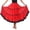 Red, variant on Women's Spanish Flamenco Skirt, Mesh Ruffle Maxi Dance Skirt, 1PC, L-XL