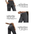 thumbnail image 6 of UVN Yoga Pants for Women Wide Leg Sweatpants Stretch Casual Pants High Waist Workout Leggings with Pockets, 6 of 10