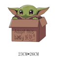 thumbnail image 3 of Envío Gratis, parches termotransferibles para planchar para ropa, pegatinas adhesivas fusibles térmicas de Star Wars Grogu Baby Disney para niños, 3 of 4