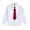 White, variant on Dpytoraw Long Sleeve Dress Shirt For Boys Classic White Formal School Top Comfortable Kids Button Down Shirt Boys Long Sleeve Button Up Shirts Size 2-3 years