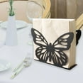 thumbnail image 6 of CarpNettore Butterfly Napkin Holder Metal Freestanding Tissue Dispenser Stable Base Tabletop black, 6 of 9
