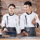 thumbnail image 4 of Chaqueta de chef unisex-adulto de manga larga de manga larga tela de algodón de bolsillo para hombre chaqueta de trabajo para otoño e invierno restaurante hotel blanco xl Advancent LF000335-03, 4 of 7