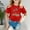 Red, variant on Toddler Clothes For Girls Summer Girls Short Sleeve Tops Crewneck Summer Outfits For Girls Girl Shirts 18-24 Months Cute&nbsp;Girl&nbsp;Clothing