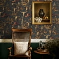 thumbnail image 5 of Rustic Peel and Stick Wallpaper Vintage Western Motif Twisted Horns Wall Mural 17.7in x 9.8ft Self Adhesive Removable Wall Paper Renter Friendly Wallpaper for Boys Bedroom Men Cave, 5 of 8