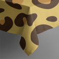 thumbnail image 4 of Yellow and Brown Of Leopard Print Rectangle Tablecloth 60"x120",Waterproof Polyester Rectangle Table Cloth, Wipeable Spillproof Polyester Tablecloth for Dining, Camping, Indoor and Outdoor, 4 of 6