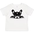 thumbnail image 3 of Inktastic Peeking French Bulldog Boys or Girls Toddler T-Shirt, 3 of 5