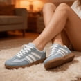 thumbnail image 6 of BERANMEY Women's Retro Fashion Sneakers Comfortable Casual Anti Slip Platform Low-Top Sneakers Lace Up Memory Foam Tennis Walking Skate Shoes, 6 of 8