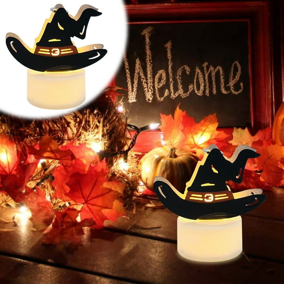 Halloween Decoration Led Candle Lamp Witch Hat Witch Lamp Party Courtyard Home Decor Of The Day