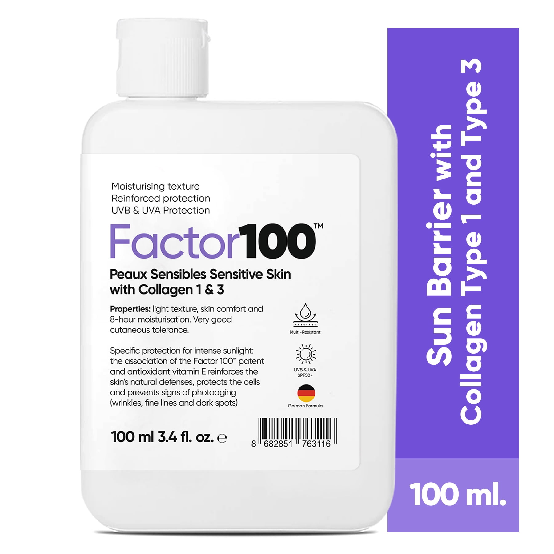 Factor 100 Ultra Moisturizing Anti Blemish High Protection Spf 50 Walmart Com