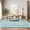 Blue, variant on 5'x7' Vintage Floral Boho Rug Stain Resistant Low Pile Non Slip Carpet for Bedroom Room Playroom Office Decor Indoor Soft Thin Carpet Light Green