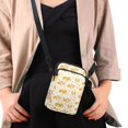 thumbnail image 4 of HELLHERO Corgi Patterni Double-layer Messenger Bag with Adjustable Shoulder Strap Polyester 4.33x1.97x7.09 for Unisex, 4 of 7