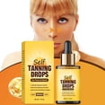 thumbnail image 2 of Protector solar para rostro Gotas autobronceadoras faciales Gotas bronceadoras para rostro y cuerpo Efecto bronceador gradual Bronceador ligero para piel sensible Tono oscuro natural besado por el sol, 2 of 5