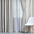 Superior Blackout Curtain Set of 2 Panels, 52" x 96", Chrome