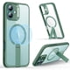 thumbnail image 1 of Funda ESR para iPhone 16 con Soporte, MagSafe, Transparente Verde, 1 of 8