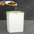 thumbnail image 7 of Kitchen Trash Can, Step-On Garbage Can with Lid, Tall Kitchen & Bathroom Trash Can, Small Office Waste Bin, White - Xuniizn, 7 of 7