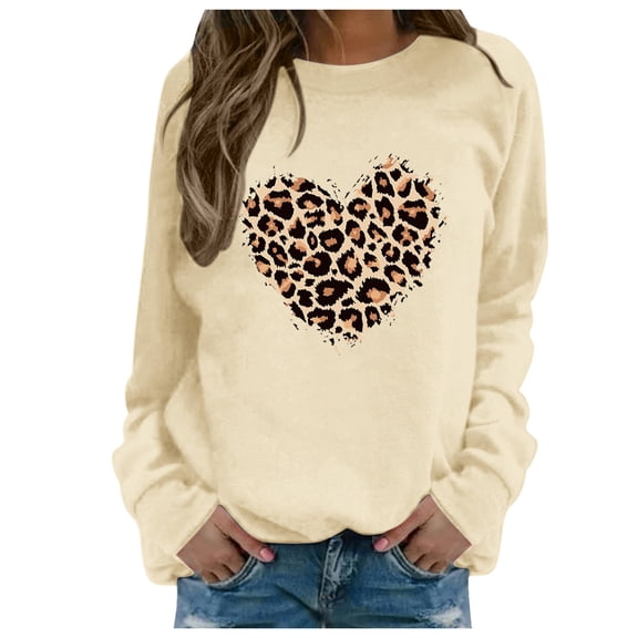 Valentines Day Sweatshirts for Women Lover Heart Graphic Printed Casual O Neck Long Sleeve Shirts Valentine Gift Relaxed Fit Tops Outfits