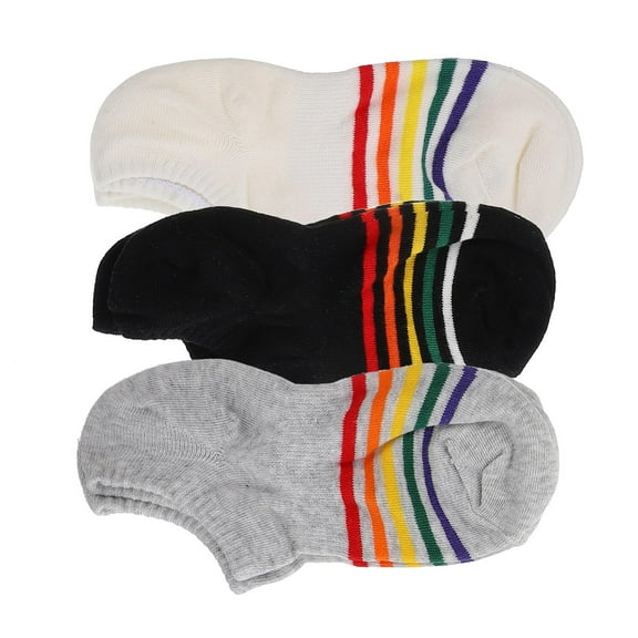 AURARMLET Women’s Cotton Boat Socks 3 Pairs Black Seamless Casual Socks Comfortable Everyday Wear