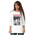 thumbnail image 4 of Vintage NASA Astronaut Space Landing Long Sleeve TShirt Men Women Brisco Brands S, 4 of 6