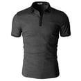 thumbnail image 2 of H2H Mens Casual Slim Fit Polo T-Shirts Button Down Polo Shirt (CMTTS260), 2 of 6