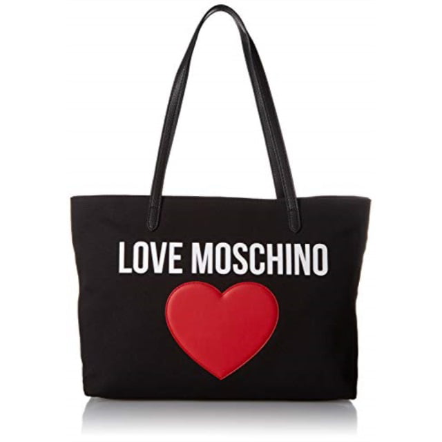 Love Moschino - love moschino borsa canvas e pebble pu, women's top ...