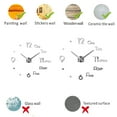 thumbnail image 5 of Miuline DIY European style simple wall clock wall stickers modern DIY 3D wall clock stickers home office decoration children's room, 5 of 6