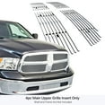 thumbnail image 2 of APS Compatible with Ram 1500 2013-2018 & 19-21 1500 Classic Honeycomb Style Only Main Upper Stainless Steel SS Chrome Billet Front Grill Grille Insert D65919A, 2 of 7