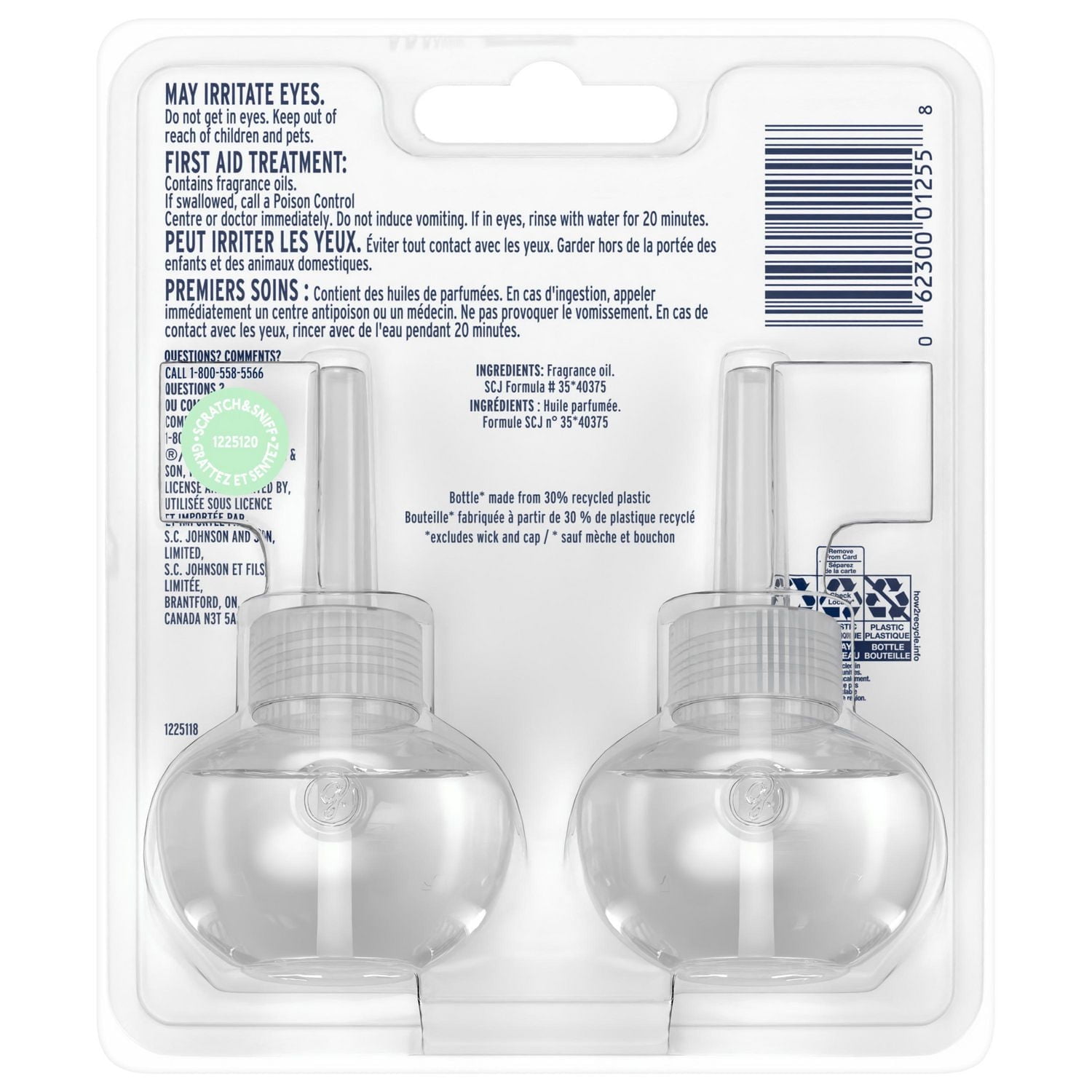 Glade Plugins® Air Freshener Oil Refill, Dewdrop Petals, 2 Refills