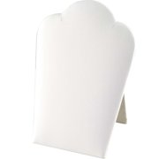 JEWELRYSUPPLY.COM Necklace Display Short White Leatherette