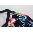 thumbnail image 4 of SSLR Womens T Shirts V Neck Criss Cross Floral Tee Short Sleeve T Shirt, 4 of 7