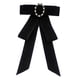thumbnail image 3 of Corbata De Lazo Para Mujer, Pasador De Pecho, Corbata Elegante Para Decoración De Camisa De Boda, Terciopelo Negro, 3 of 8