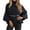 Black, variant on Womens Belted Wool Cape Poncho Coats Winter Warm Stand Collar Wrap Outerwear Tailored Waist Tie Detail Long Sleeve Loose Solid Color Trendy Elegant Coat Black M