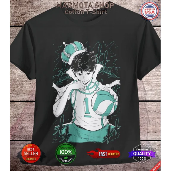 RARE Toru Oikawa Haikyuu T-Shirt Hinata Anime Japanese Tee Shirt Volleyball Manga